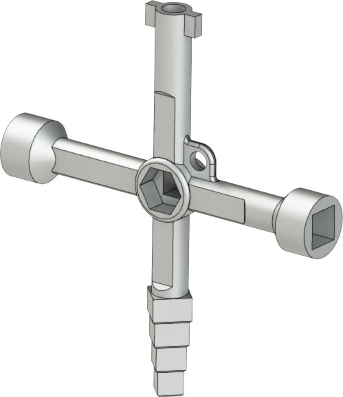 320-4-1 — Multi-Purpose Key - with Adapter