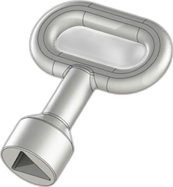 338 — Quarter-Turn Lock Key - Triangle