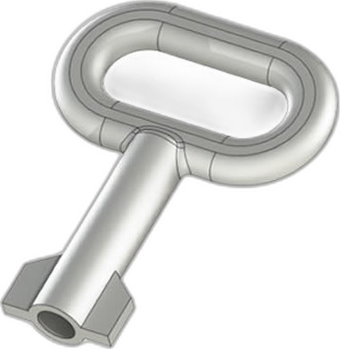 339 — Quarter-Turn Lock Key - DB