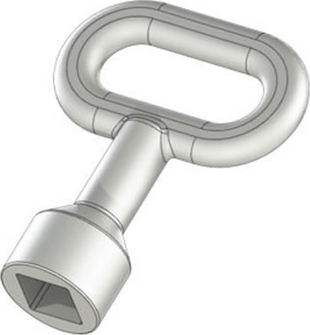 340 — Quarter-Turn Lock Key - Square