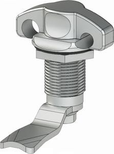 346-2 — под навесной замок барашковая ручка замок - H: 30 mm
