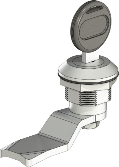 349 — Cylinder Panel Lock - Chrome Plated