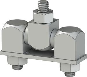 406-1 — 12 mm مع وصلة مفصلة مكعبة - M6