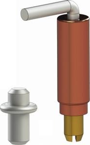 411 — مفصلة بمسمار نابضي - 10 mm