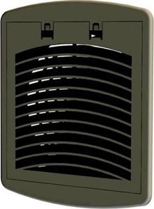 504 — 125x125 вентиляционная решётка RAL9005