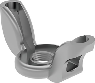 549 — M5 Perforated Wing Nut